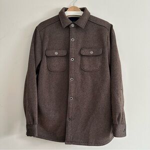 TOMMY BAHAMA Fleece Lined Jacket Coat - Brown / Navy